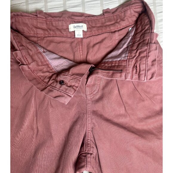 Upwest Womens Wide-Leg Crop Pants Size 2 Dusty Rose - Picture 8 of 11